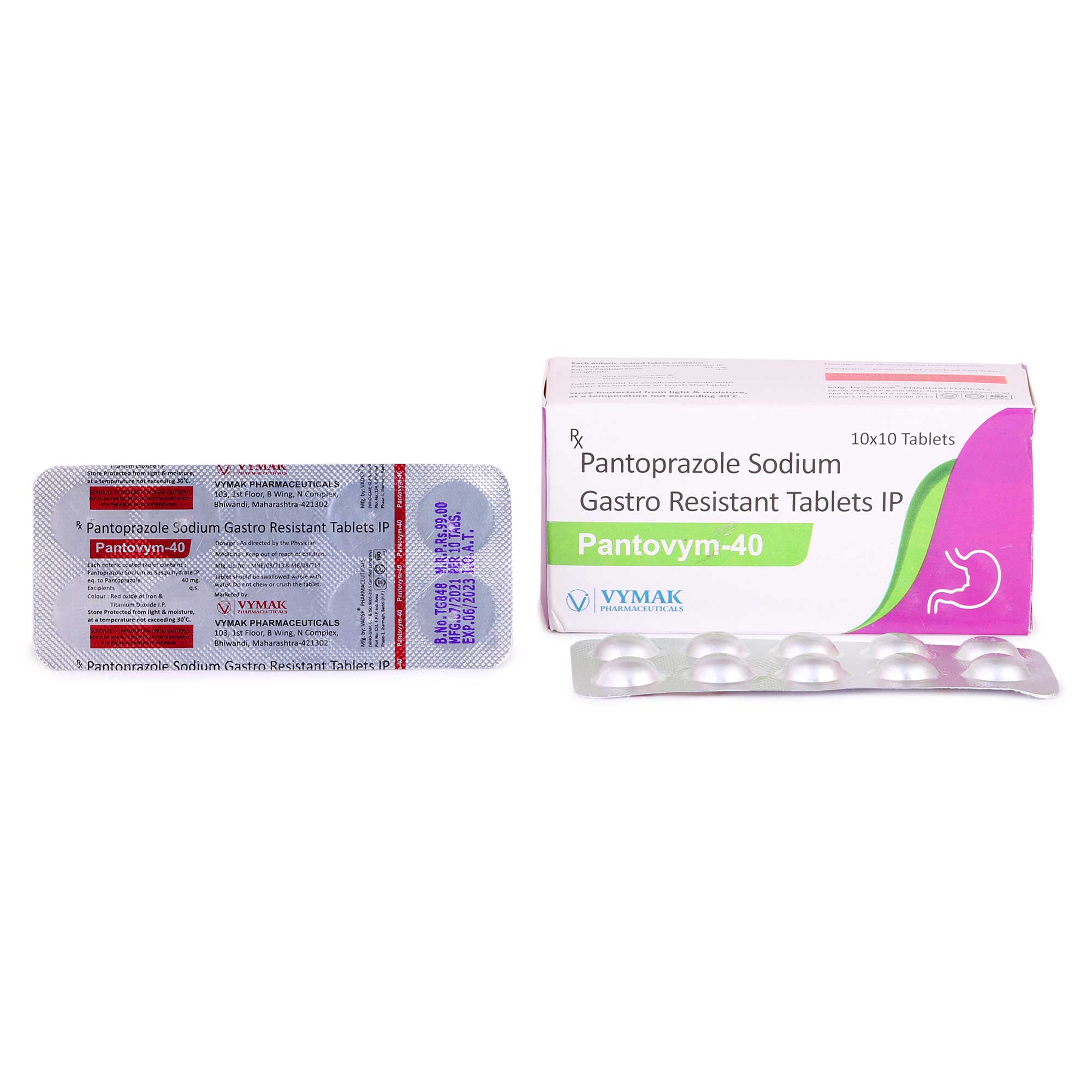 Pantovym 40 (Pantoprazole 40mg)